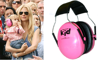 Gwyneth Paltrow uses Peltor Ear Defender Headset for Kids